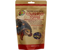 Zoo Med Tortoise & Box - Turtle Flower Food Topper - Eetbare bloemen voor Schildpad - 40gr