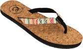 teenslippers Sunday Blue dames canvas/kurk maat 40