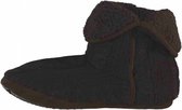 gebreide sloffen heren textiel/elastomeer zwart mt 37-38