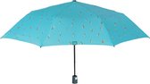 paraplu mini dames 96 cm fiberglas lichtblauw