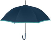 paraplu bies automatisch 112 cm dames blauw