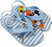 teenslippers Mickey jongens polyethyleen blauw maat 28