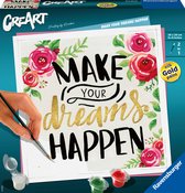 Ravensburger CreArt Make Your Dreams Happen - Peinture par numéro pour adultes - Hobby Kit