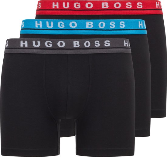 Hugo Boss boxer 3P combi noir - M