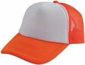 pet Trucker 58 cm nylon wit/oranje one-size