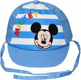 pet strepen Mickey Mouse jongens textiel blauw maat 46
