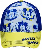 pet Mickey Mouse junior textiel donkerblauw/geel maat 50