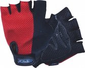 fitness-handschoenen mesh/katoen rood maat M