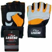 Fitness Handschoenen Legend Grip Oranje/Grijs - Maat: XS