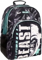 rugzak beast junior 23 liter polyester zwart/wit
