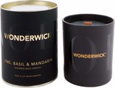 Wonderwick - Lime, Basil & Mandarin Noir geurkaars