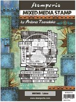 Stamperia Mixed Media Stamp Sir Vagabond in Japan Writings (WTKAT19)