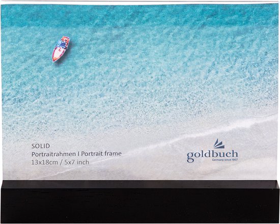 GOLDBUCH GOL-950053 Fotolijst SOLID BLACK plexiglas met hout voor 13x18cm foto