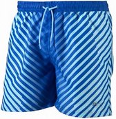 zwemshort heren 47 cm polyester blauw maat L