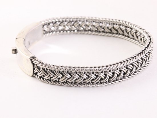 Grove zilveren anker armband met springslot 7 mm - Lengte 19.5 cm