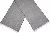 sjaal Houndstooth Optic dames 190 x 57 cm polyester grijs
