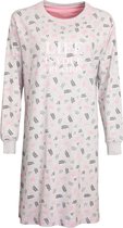 Irresistible Dames Nachthemd Grey Melange IRNGD2101A - Maten: XXL