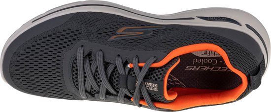 Skechers - GO WALK ARCH FIT-IDYLLIC - Homme - Charcoal Orange - 41