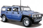 2003 Hummer H2 SUV (Blauw) (16 cm) 1/24 Maisto - Modelauto - Schaalmodel - Model auto - Miniatuurauto