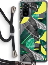 Case Company® - Xiaomi Redmi Note 10 Pro hoesje met Koord - Fantasie jungle - Telefoonhoesje met Zwart Koord - Bescherming aan alle Kanten en Over de Schermrand