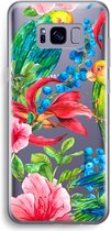 Case Company® - Samsung Galaxy S8 hoesje - Papegaaien - Soft Cover Telefoonhoesje - Bescherming aan alle Kanten en Schermrand