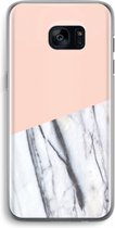 Case Company® - Samsung Galaxy S7 Edge hoesje - A touch of peach - Soft Cover Telefoonhoesje - Bescherming aan alle Kanten en Schermrand