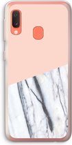 Case Company® - Samsung Galaxy A20e hoesje - A touch of peach - Soft Cover Telefoonhoesje - Bescherming aan alle Kanten en Schermrand