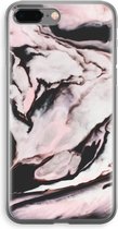 Case Company® - iPhone 8 Plus hoesje - Roze stroom - Soft Cover Telefoonhoesje - Bescherming aan alle Kanten en Schermrand