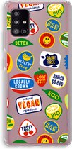 Case Company® - Samsung Galaxy A51 5G hoesje - Fruitsticker - Soft Cover Telefoonhoesje - Bescherming aan alle Kanten en Schermrand