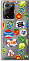 Case Company® - Samsung Galaxy Note 20 Ultra / Note 20 Ultra 5G hoesje - Fruitsticker - Soft Cover Telefoonhoesje - Bescherming aan alle Kanten en Schermrand