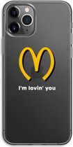 Case Company® - iPhone 11 Pro hoesje - I'm lovin' you - Soft Cover Telefoonhoesje - Bescherming aan alle Kanten en Schermrand