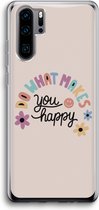 Case Company® - Huawei P30 Pro hoesje - Happy days - Soft Cover Telefoonhoesje - Bescherming aan alle Kanten en Schermrand