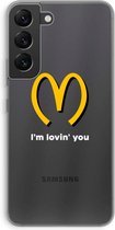 Case Company® - Samsung Galaxy S22 hoesje - I'm lovin' you - Soft Cover Telefoonhoesje - Bescherming aan alle Kanten en Schermrand