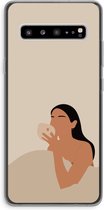 Case Company® - Samsung Galaxy S10 5G hoesje - Fresh coffee - Soft Cover Telefoonhoesje - Bescherming aan alle Kanten en Schermrand