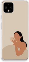 Case Company® - Google Pixel 4 hoesje - Fresh coffee - Soft Cover Telefoonhoesje - Bescherming aan alle Kanten en Schermrand