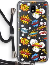 Case Company® - Samsung Galaxy J5 (2017) hoesje met Koord - Pow Smack - Telefoonhoesje met Zwart Koord - Bescherming aan alle Kanten en Over de Schermrand