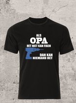 T-shirt als Opa het niet kan fixen - vader dag- cadeau - opa- fun shirt- Maat L