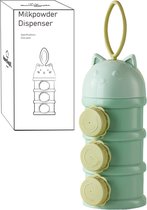 Melkpoeder Toren Groen - Doseerdoosjes Babyvoeding - BPA Vrije Melk Poeder Bewaarbakjes