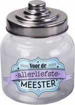voorraadpot 800 ml Meester glas transparant