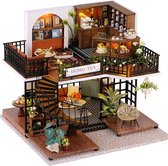 CUTE ROOM – DIY Miniatuur Houten Poppenhuis Bouwpakket – LV-001 Forest Teashop
