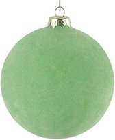 kerstbal Yana 10 cm glas groen