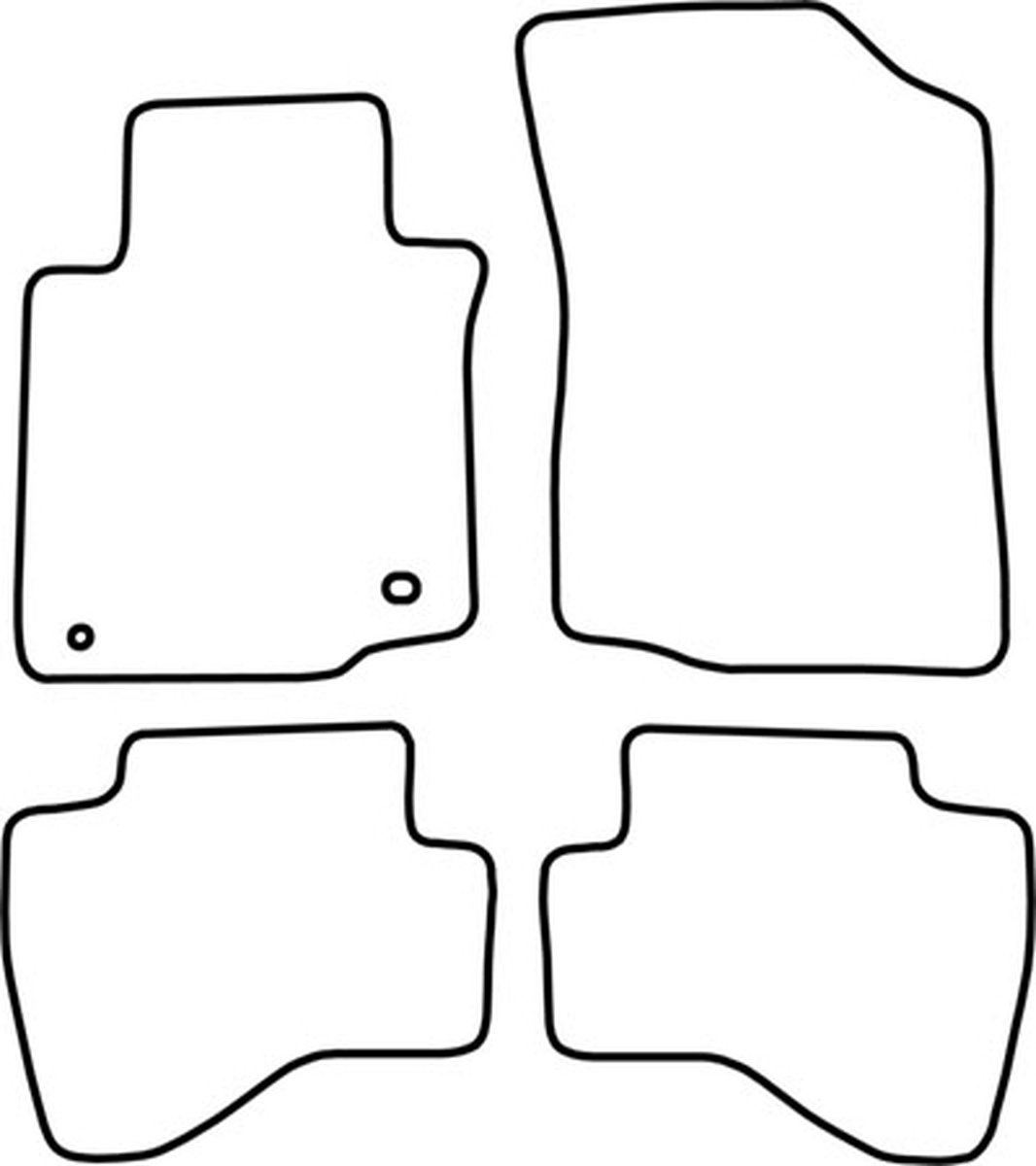 Automatten | Mattenset Peugeot 107 - 2005 - 2010