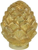 lotus Valere 8 leds 14 x 18 cm glas goud
