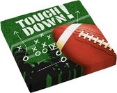 servetten Touchdown! jongens 33 x 33 cm papier 16 stuks