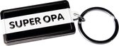 sleutelhanger Super Oma 13,5 x 4,5 cm zwart/wit