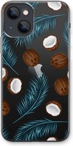 Case Company® - iPhone 13 hoesje - Kokosnoot - Soft Cover Telefoonhoesje - Bescherming aan alle Kanten en Schermrand