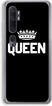 Case Company® - Xiaomi Mi Note 10 hoesje - Queen zwart - Soft Cover Telefoonhoesje - Bescherming aan alle Kanten en Schermrand