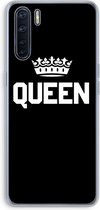 Case Company® - Oppo A91 hoesje - Queen zwart - Soft Cover Telefoonhoesje - Bescherming aan alle Kanten en Schermrand