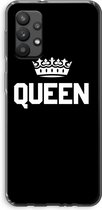 Case Company® - Samsung Galaxy A32 4G hoesje - Queen zwart - Soft Cover Telefoonhoesje - Bescherming aan alle Kanten en Schermrand