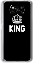Case Company® - Poco X3 Pro hoesje - King zwart - Soft Cover Telefoonhoesje - Bescherming aan alle Kanten en Schermrand